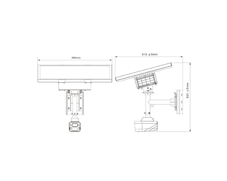 4G IP-відеокамера 4Mp TVT TD-9846SP1(BA/G4/WR2) f=2.8mm з сонячною батареєю, з мікрофоном, повнокольорова