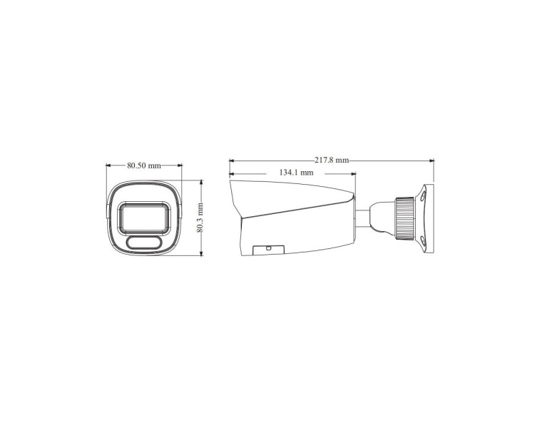 IP-відеокамера 4Mp TVT TD-9442S4-C(D/PE/AW3) White f=2.8mm, ІЧ+LED-підсвічування, з мікрофоном