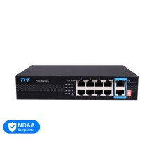 PoE-комутатор 10-портовий TVT TD-B2208S1-PGU з 8 портами PoE