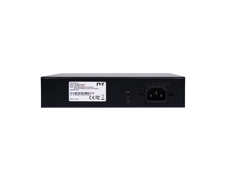 PoE-комутатор 10-портовий TVT TD-B2208S1-PGU з 8 портами PoE