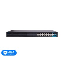 PoE-комутатор 19-портовий TVT TD-B2216S1-PGS з 16 портами PoE