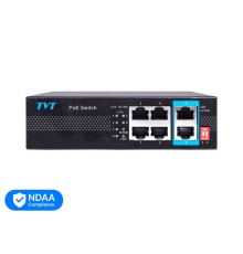 PoE-комутатор 6-портовий TVT TD-B2204S1-PEU з 4 портами PoE