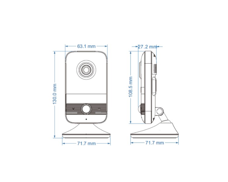 IP-відеокамера з WiFi 4Mp TVT TD-C14 f=2.1mm з мікрофоном