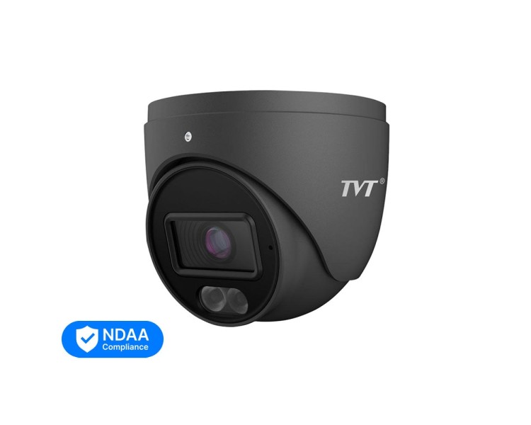 IP-відеокамера 6Mp TVT TD-9564S4-C (D/PE/AW2) Black f=2.8mm, ІЧ+LED-підсвічування, з мікрофоном