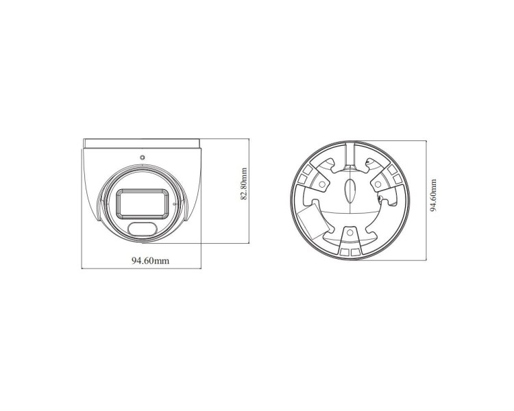IP-відеокамера 6Mp TVT TD-9564S4-C (D/PE/AW2) Black f=2.8mm, ІЧ+LED-підсвічування, з мікрофоном