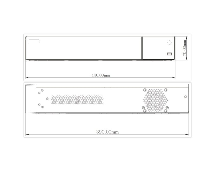 IP-відеореєстратор 32-канальний 12Mp TVT TD-3332H4-16P-B2(320-256) з 16 портами PoE