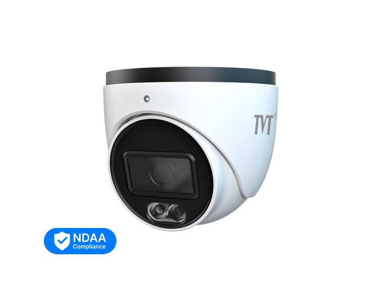 IP-відеокамера 8Mp TVT TD-9584S4-C(D/PE/AW2) White f=2.8mm, ІЧ+LED-підсвічування, з мікрофоном