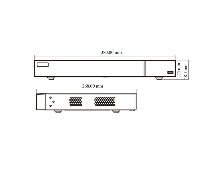IP-відеореєстратор 16-канальний 16Mp TVT TD-3316H2-B2-B (192-192)