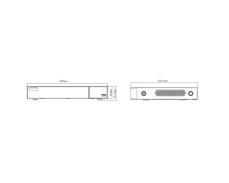 IP-відеореєстратор 8-канальний 16Mp TVT TD-3308H1-B2-B (160-160)