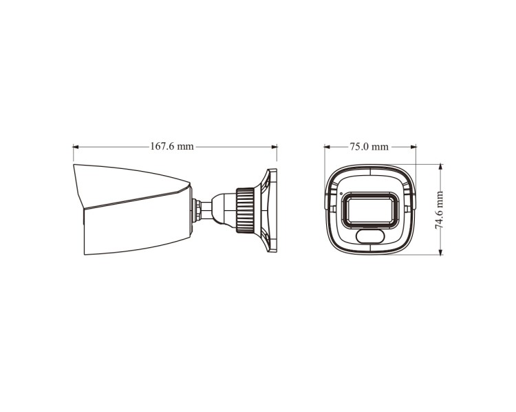 IP-відеокамера 4Mp TVT TD-9441C4(PE/WR1) Full Color f=2.8mm з мікрофоном