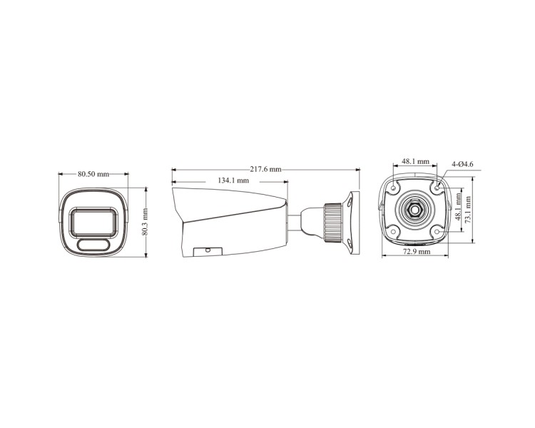 IP-відеокамера 4Mp TVT TD-9442C4(AZ/PE/WR2) Full Color f=2.8-12mm з мікрофоном