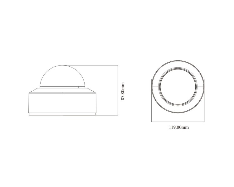 IP-відеокамера 4Mp TVT TD-9541S4-C(D/PE/AW2) f=2.8mm, ІЧ+LED-підсвічування, з мікрофоном