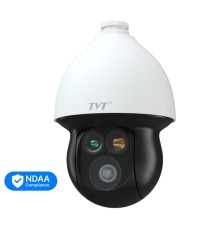 Тепловізійна IP-відеокамера TVT TD-5635E1-VT2(PE/432/VL30/25mm) Thermal 384*288 f=25mm Optical PTZ 4Mp f=4.8-154mm
