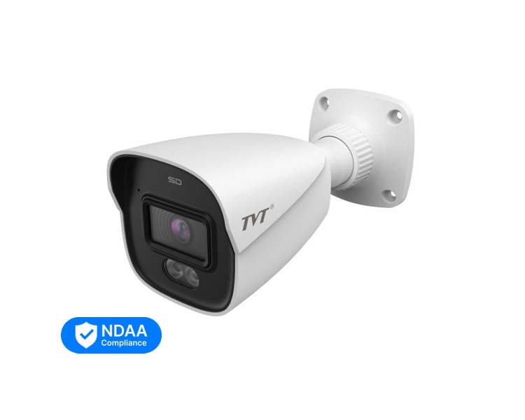 IP-відеокамера 8Mp TVT TD-9481S4L-C(D/PE/AW2) White f=2.8mm, ІЧ+LED-підсвічування, з мікрофоном