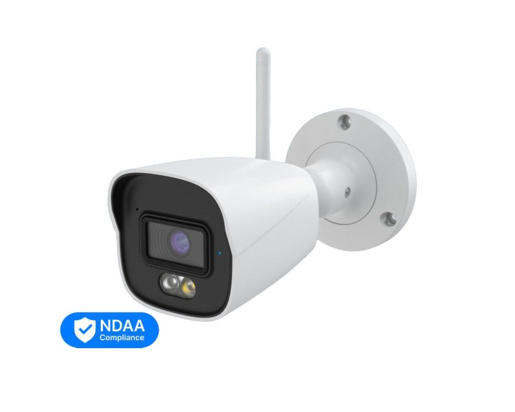 Комплект IP-відеонагляду з WiFi на 4 камери TVT TD-P0804W1-001: 4 циліндричні 4Mp WiFi IP-відеокамери + 8-канальний 8Mp WiFi IP-відеореєстратор