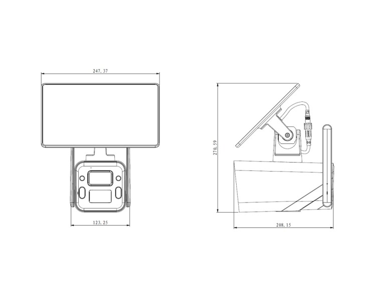 4G IP-відеокамера з WiFi 4Mp TVT TD-9846SP1(BA/G4/WR2) f=2.8mm з сонячною батареєю, ІЧ+LED підсвічування, з мікрофоном