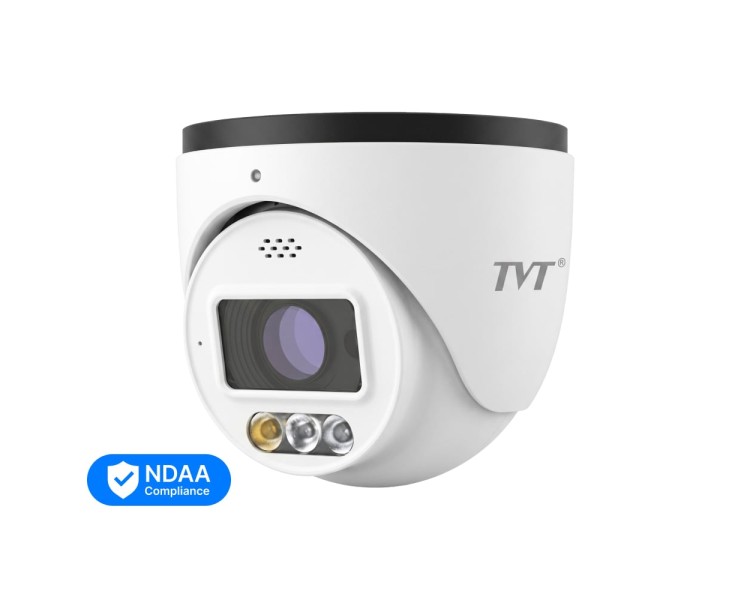 IP-відеокамера 4Mp TVT TD-9545C4-A-PA(PE/AW3) White f=2.8mm, ІЧ+LED-підсвічування, з мікрофоном