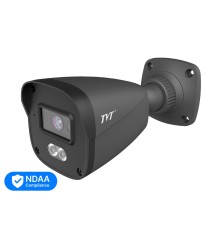 IP-відеокамера 2Mp TVT TD-9421S4L-C(D/PE/AW1) Black f=2.8mm, ІЧ+LED-підсвічування, з мікрофоном