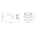 IP-відеокамера 2Mp TVT TD-9421S4L-C(D/PE/AW1) Black f=2.8mm, ІЧ+LED-підсвічування, з мікрофоном
