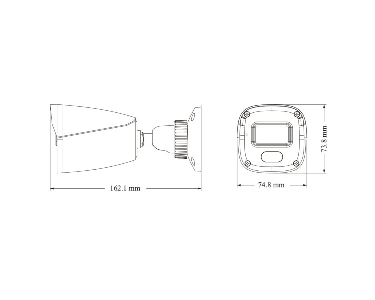 IP-відеокамера 2Mp TVT TD-9421S4L-C(D/PE/AW1) White f=2.8mm, ІЧ+LED-підсвічування, з мікрофоном