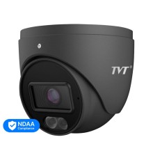 IP-відеокамера 2Mp TVT TD-9524S4L-C(D/PE/AW1) Black f=2.8mm, ІЧ+LED-підсвічування, з мікрофоном