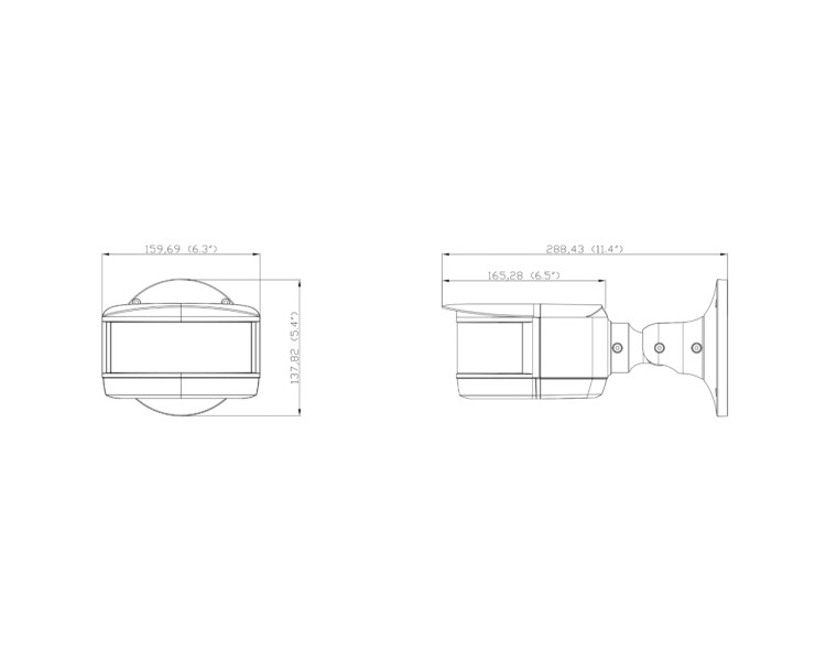 IP-відеокамера панорамна 2Mp*4 TVT TD-6528M3N (D/PE/AR2) f=3.3mm