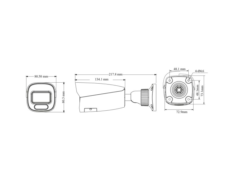 IP-відеокамера 6Mp TVT TD-9462E4B-A(D/PE/AW3) White f=2.8mm, ІЧ+LED-підсвічування, з 2 мікрофонами