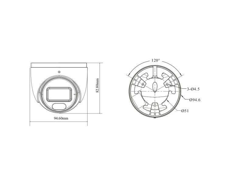 IP-відеокамера 6Mp TVT TD-9564E4B-A(D/PE/AW2) White f=2.8mm, ІЧ+LED-підсвічування, з мікрофоном