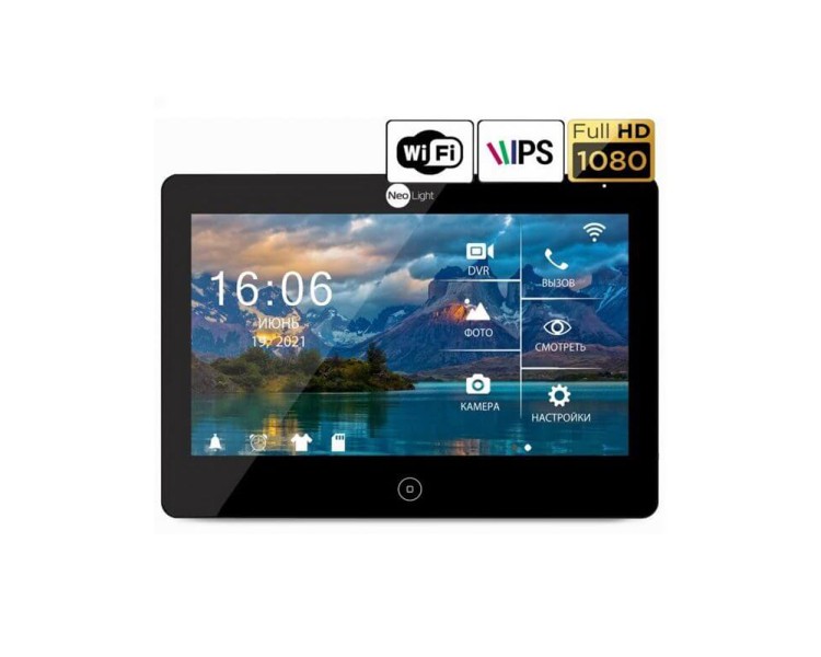 Відеодомофон MEZZO HD WF BLACK Neolight