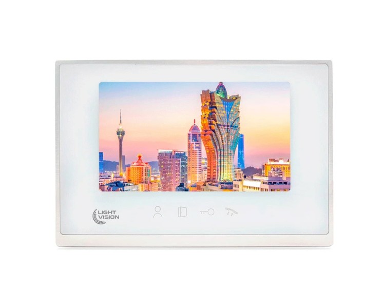 Відеодомофон 7” WiFi Light Vision MACAO FHD White
