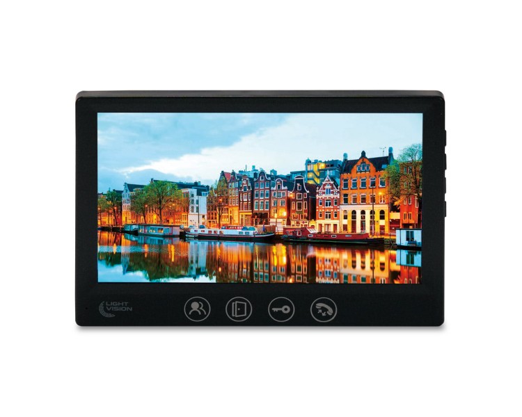 Відеодомофон 7" Light Vision AMSTERDAM FHD Black