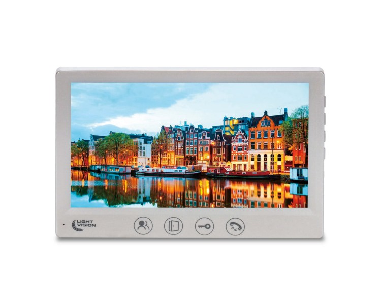 Відеодомофон 7" Light Vision AMSTERDAM FHD White