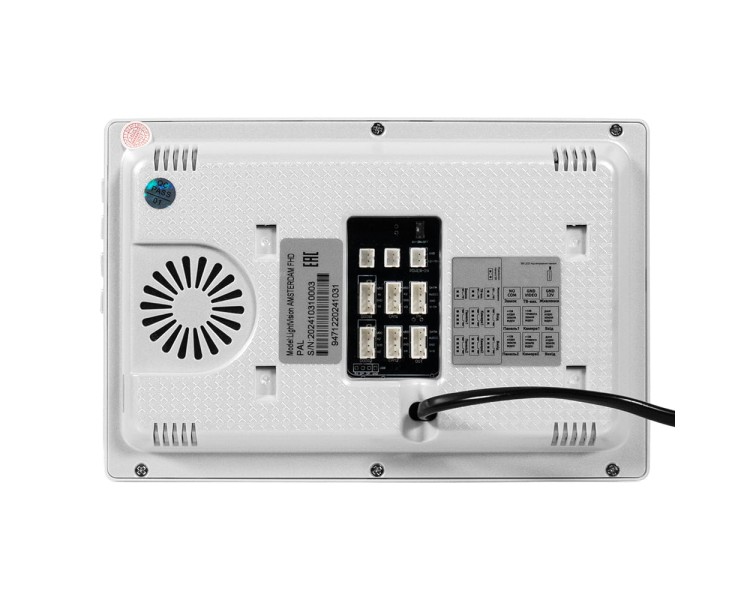 Відеодомофон 7" Light Vision AMSTERDAM FHD White