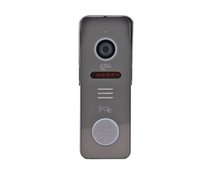 Відеопанель Light Vision RIO FHD(RF) Grey зі зчитувачем Mifare