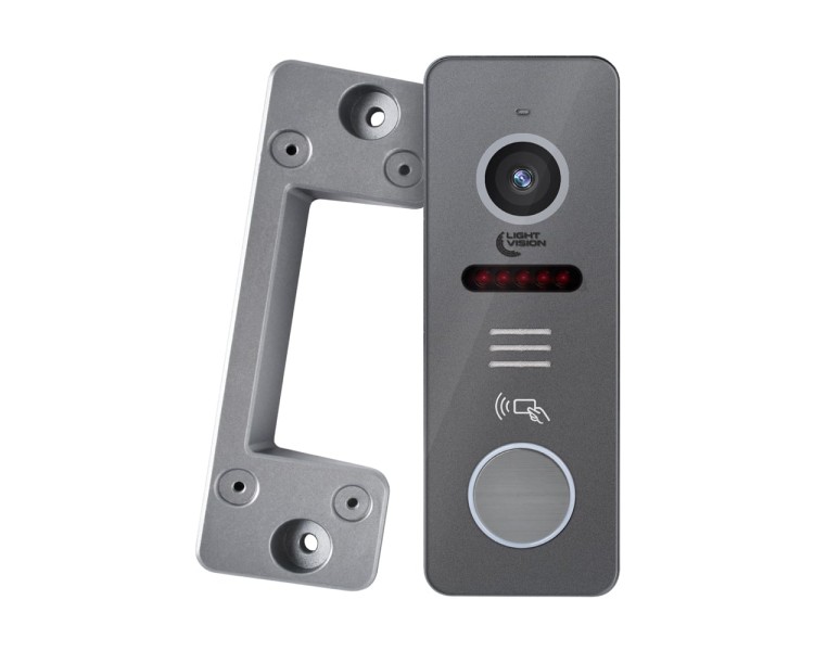 Відеопанель Light Vision RIO FHD(RF) Grey зі зчитувачем Mifare