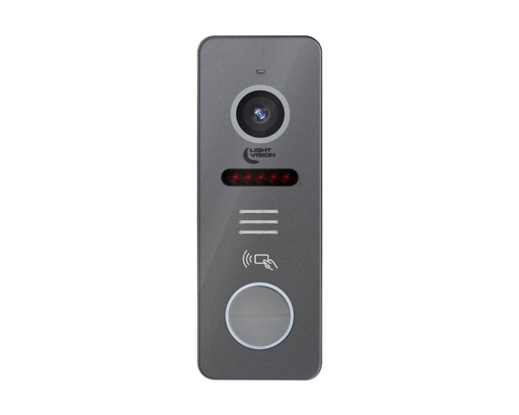 Відеопанель Light Vision RIO FHD(RF) Grey зі зчитувачем Mifare