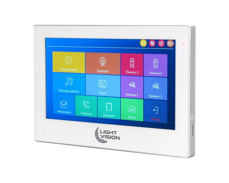Відеодомофон 7" WiFi Tuya Light Vision SINGAPORE FHD White