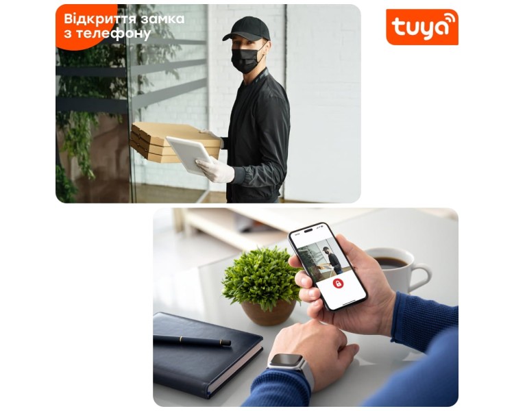 Відеодомофон 7" WiFi Tuya Light Vision SINGAPORE FHD Black
