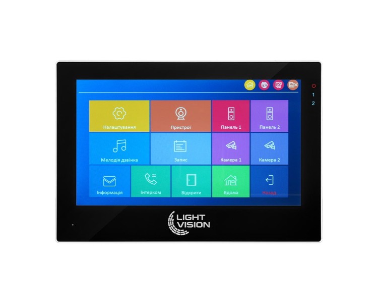 Відеодомофон 7" WiFi Tuya Light Vision SINGAPORE FHD Black