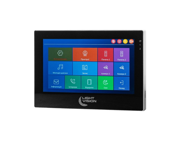 Відеодомофон 7" WiFi Tuya Light Vision SINGAPORE FHD Black