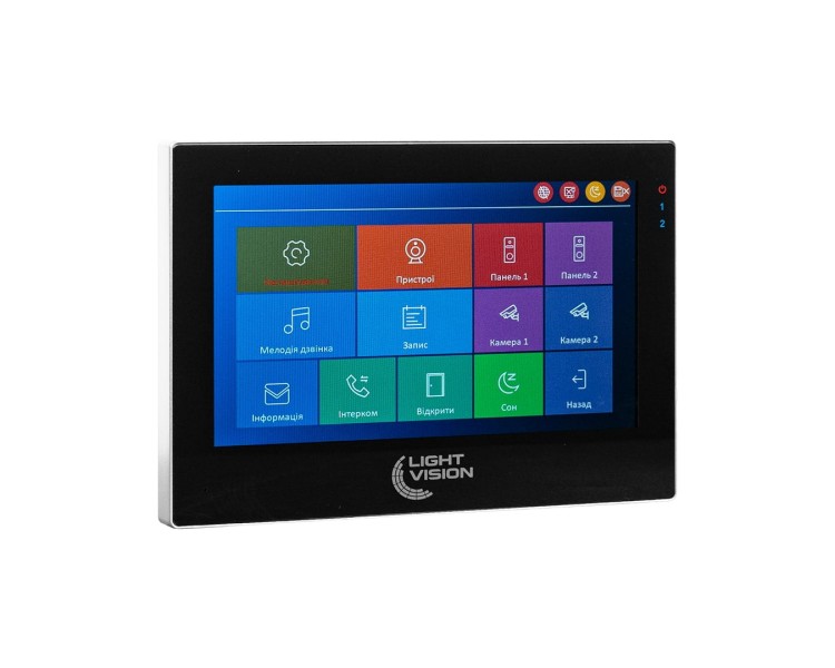 Відеодомофон 7" WiFi Tuya Light Vision SINGAPORE FHD Black