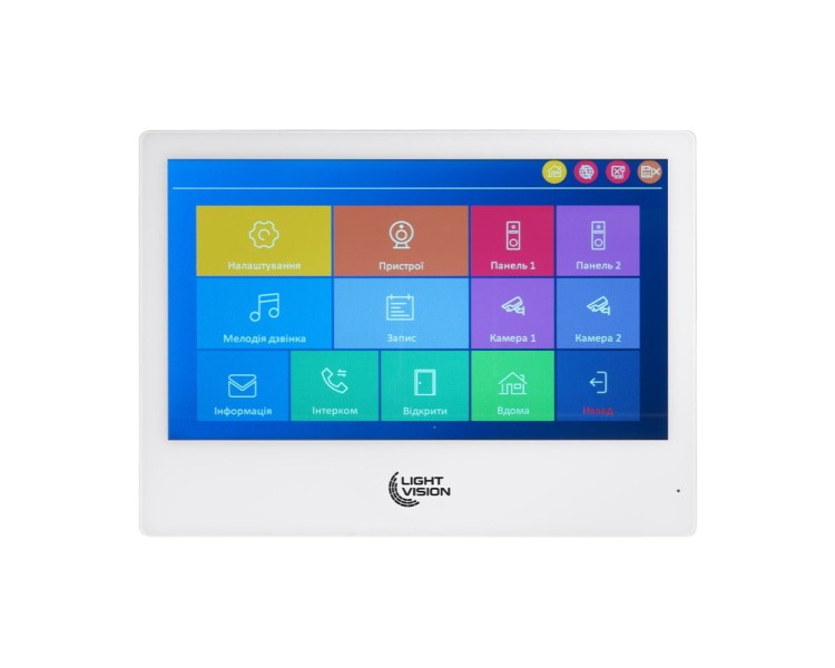 Відеодомофон 10" WiFi Tuya Light Vision SINGAPORE (AI) FHD White