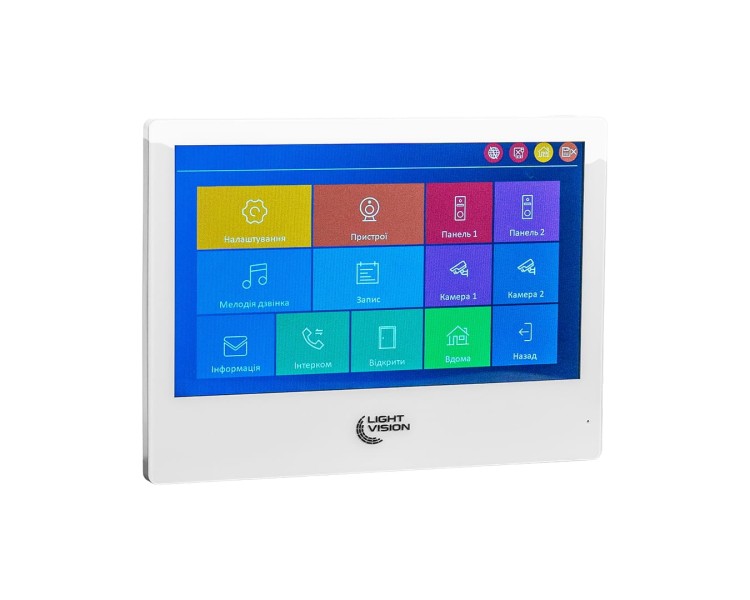 Відеодомофон 10" WiFi Tuya Light Vision SINGAPORE (AI) FHD White