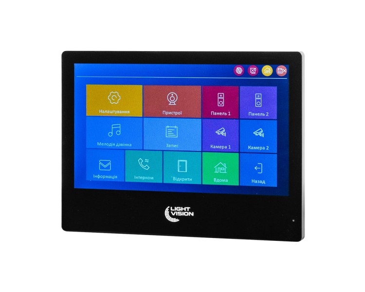 Відеодомофон 10" WiFi Tuya Light Vision SINGAPORE (AI) FHD Black