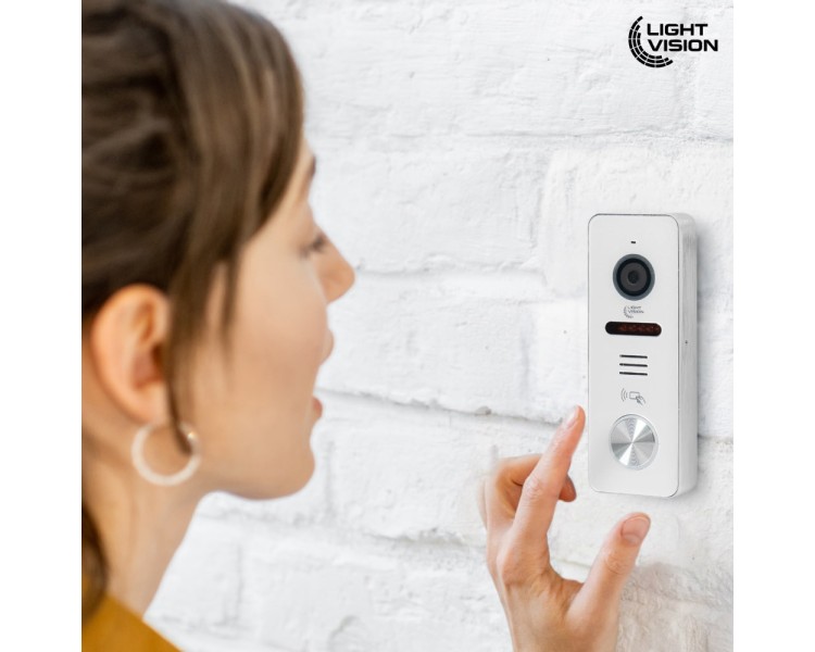 Відеопанель 2Mp Light Vision RIO FHD(RF) White зі зчитувачем Mifare