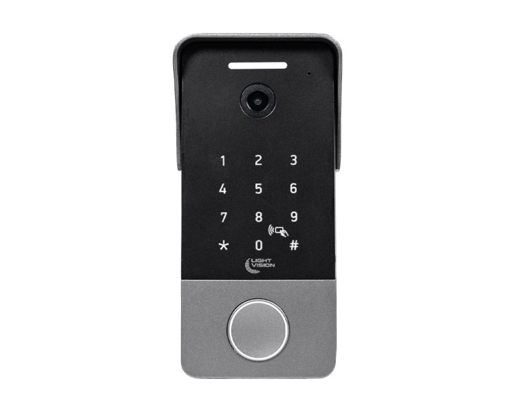 Відеопанель 2Mp Light Vision RIO FHD(KEY) Silver зі зчитувачем Mifare та клавіатурою