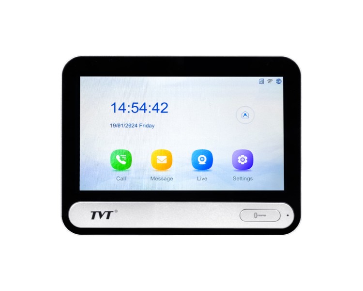 IP-відеодомофон з WiFi 7" TVT TD-E2137-PE/TP/WF Black