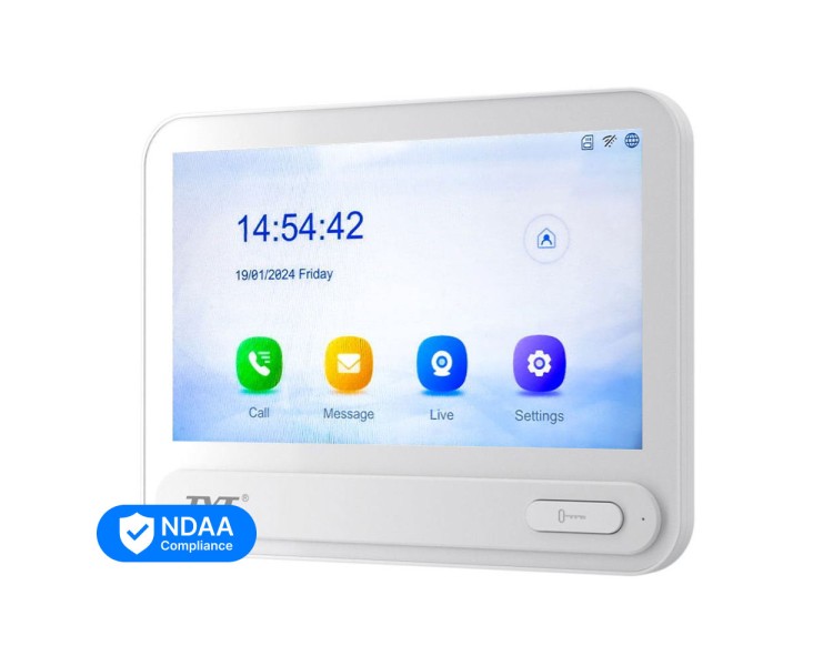 IP-відеодомофон з WiFi 7" TVT TD-E2137-PE/TP/WF White