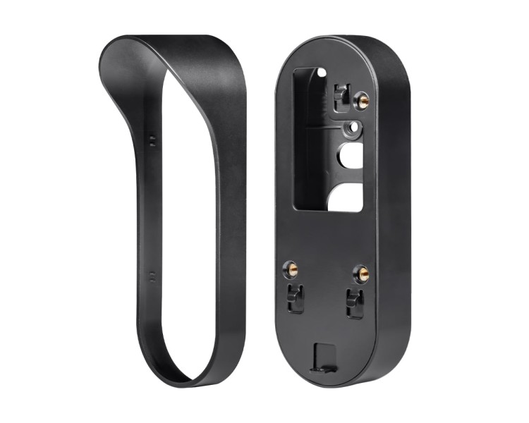 Комплект IP-відеодомофона з WiFi TVT TE-KT6101-001 Black: відеодомофон 7" TD-E2137-PE/TP/WF, відеопанель 2Mp TD-E3110-IC/PE/WF, кутовий кронштейн, монтажна коробка з козирком