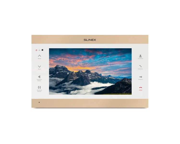 Відеодомофон SL-10IPTHD GOLD+WHITE Slinex